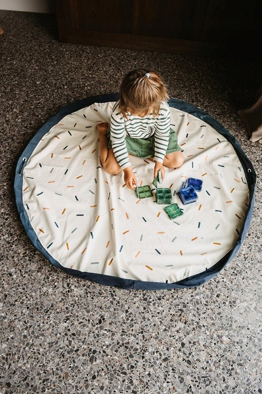 Play&Go NOOMAD Toy Bag and Play Mat 2in1 Confetti Kid's age 6+ months