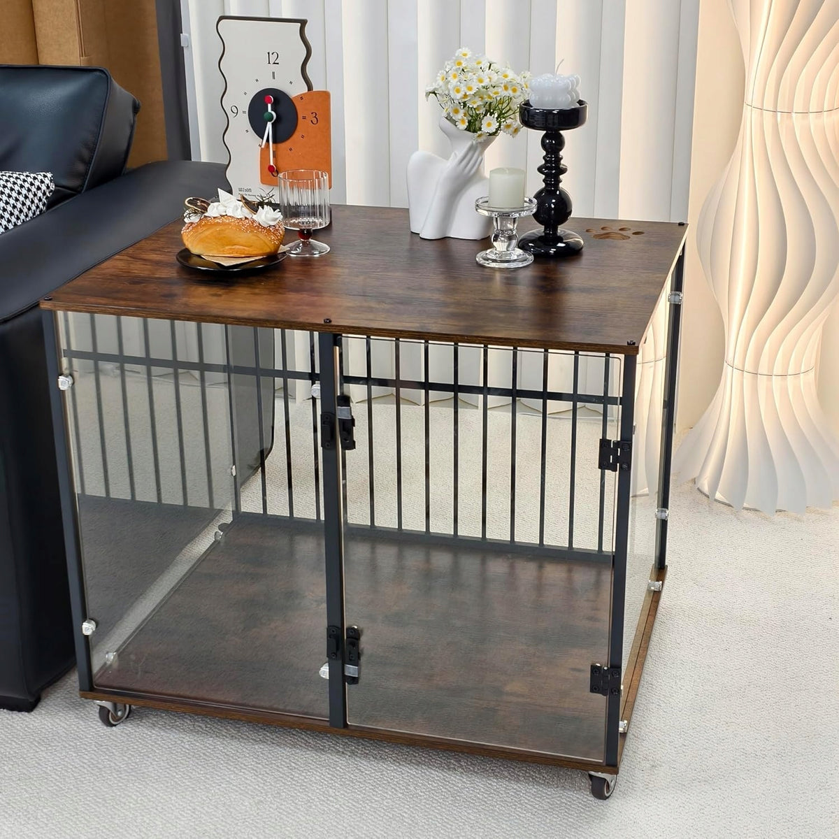 Playpen Dog Transporter Kennel Cage Wood BingoPaw 60x77x65 cm Manufacturer code klatka dla psa