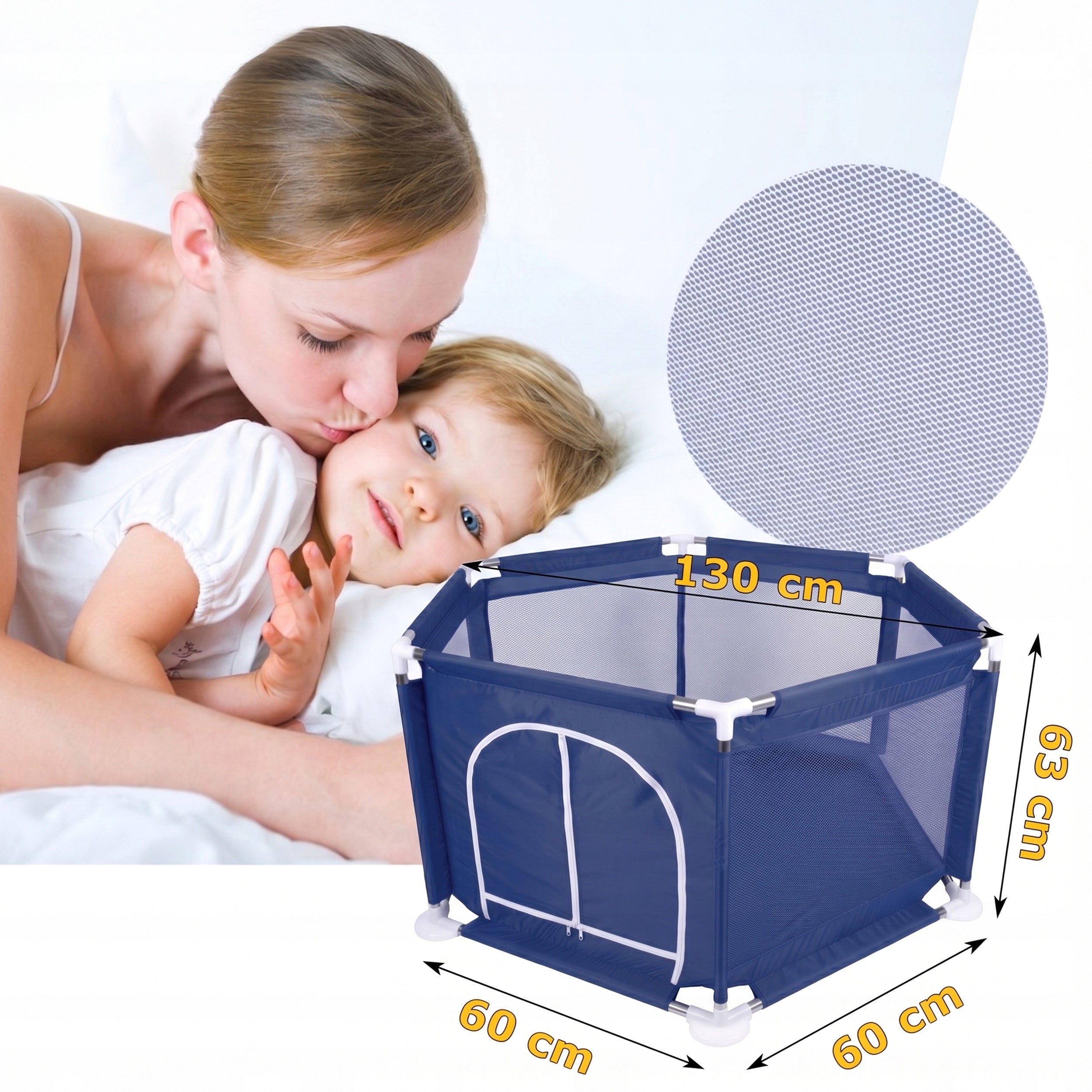 Playpen Dry Children's Pool For Toys For Children 130cm Safe Manufacturer code l44f