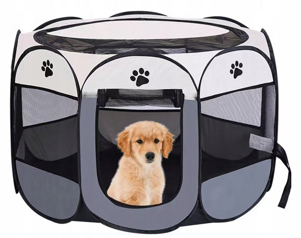 Playpen Folding Lightweight For Dog Cat Rabbit Puppies Animal XXL 59x114cm