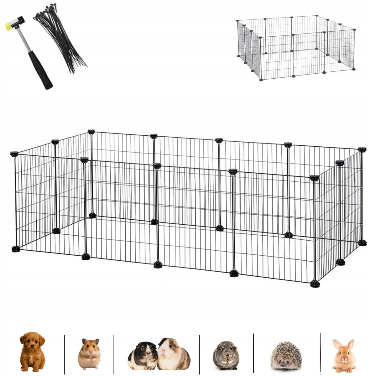 Playpen Modular Pet Farm Puppies Rodent Hamster Pig Rabbit