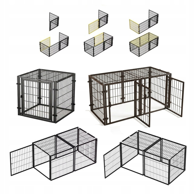 Playpen Rabbit Dog Cage Cat Puppies Home Modular Metal Catwalk