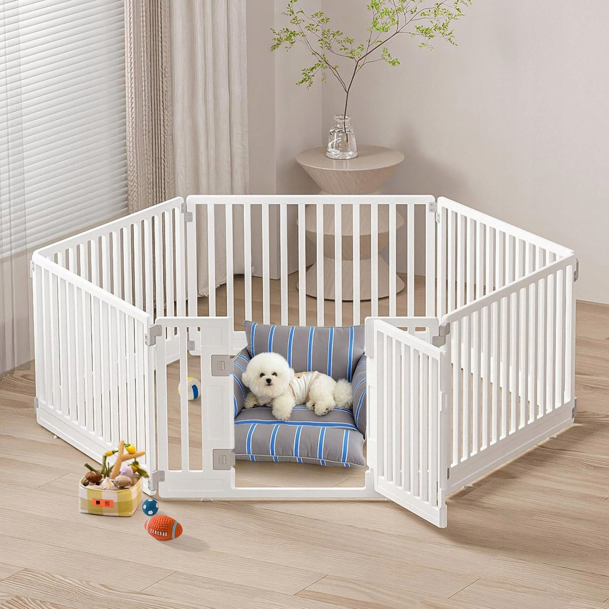 Playpen for Children and Puppies Gupamiga Folding With HDPE Doors 180x90cm