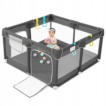 Playpen for children COMOMY 127x127x66 cm safe play space
