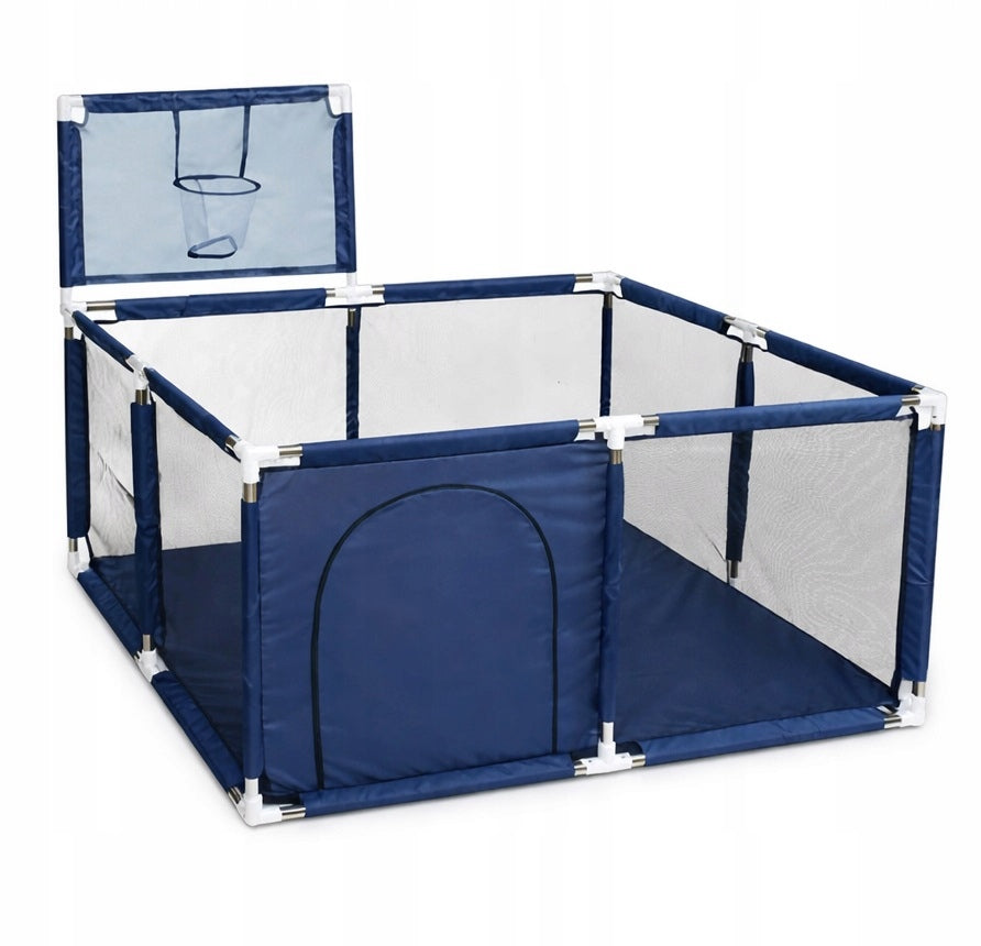 Playpen for children Dry Pool Square Garnet with Basket 125x125 cm I155