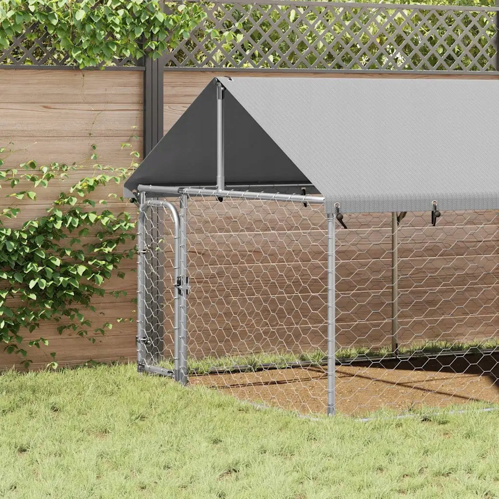 Playpen for dog with roof, 600 x 200 x 150 cm Brand VidaXL