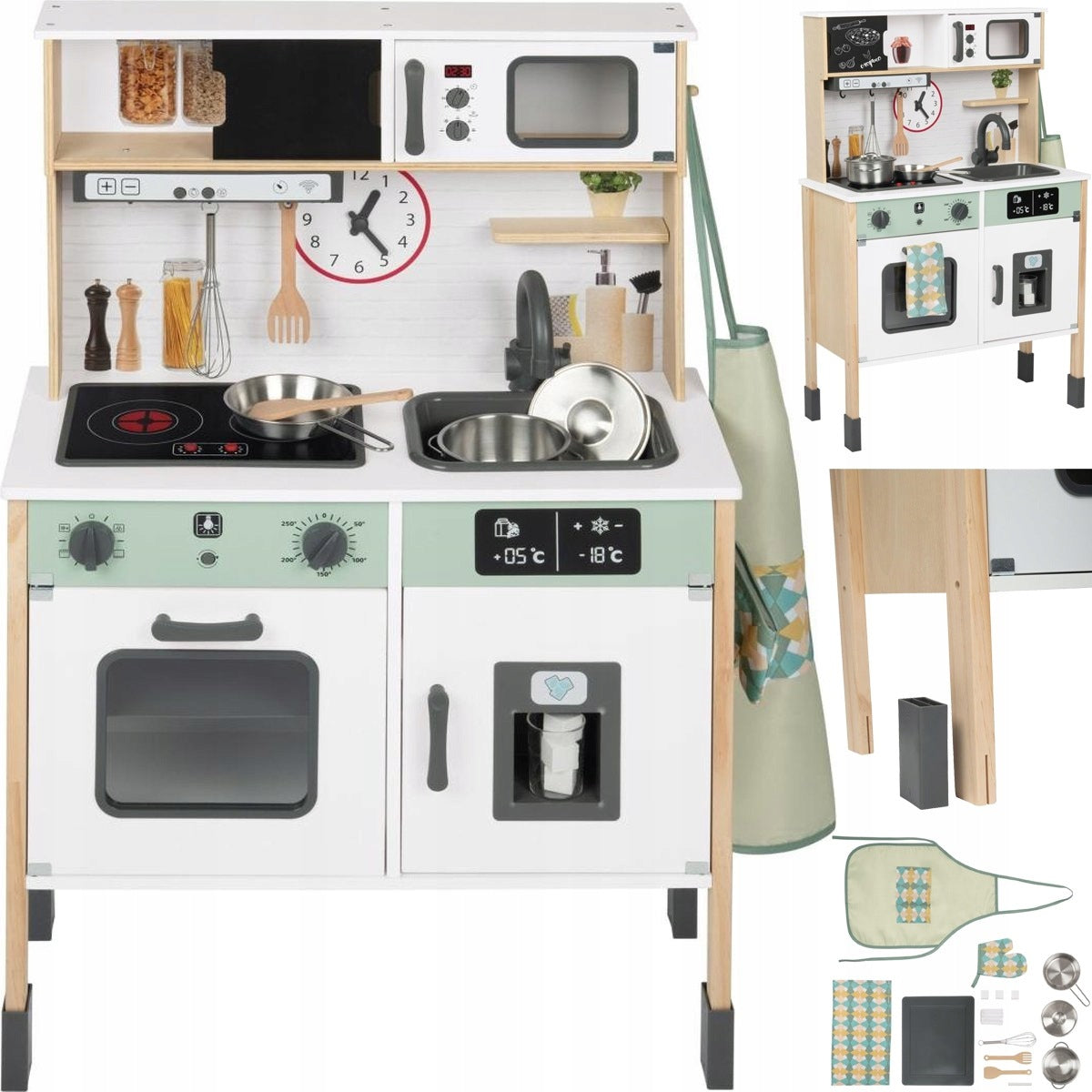 Playtive Lupilu wooden kitchen for children accessories light sound XXL