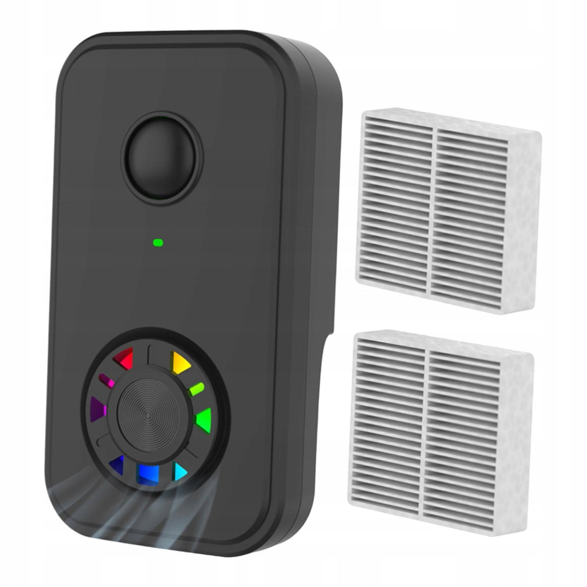 Plug in Negative Ion Air Purifier Removes Dust Smoke Dander Air Maker Black Medical device no