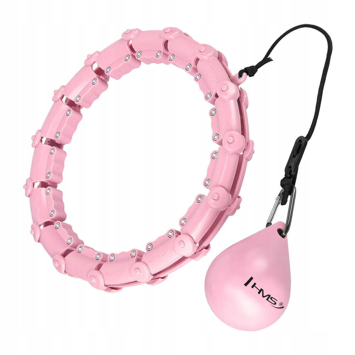 Plus size hula hoop with projections and weight HMS HHW11 light pink Packaging status original
