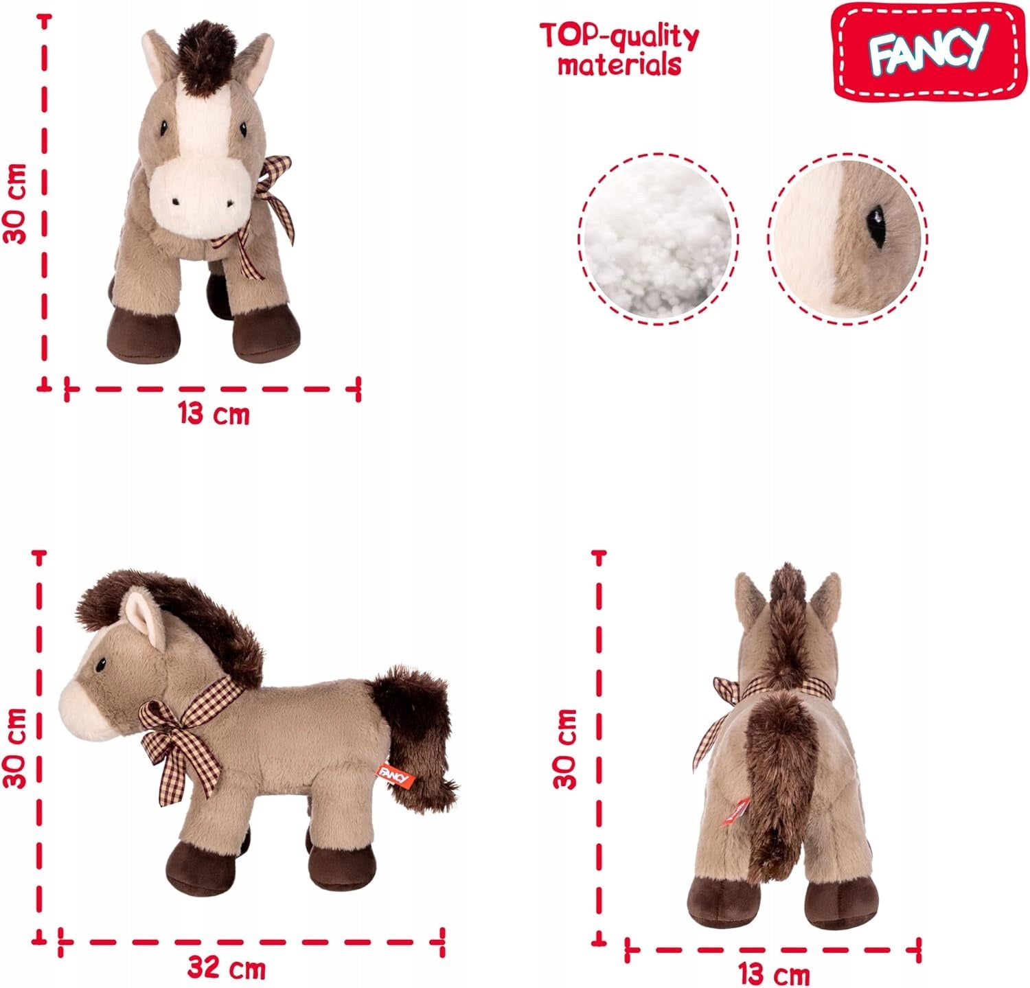 Plush Horse 32 cm Plush Toy Horse FANCY Plush Horse Large Plush Horse from 0+ Packaging status original