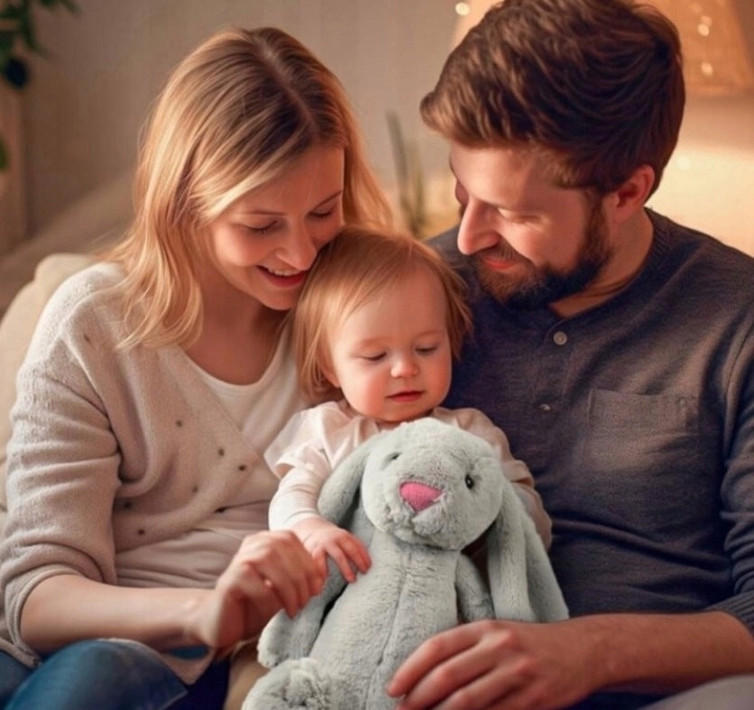 Plush Rabbit 45 cm – Large Plush Toy Hugging Pillow Plush Brand no brand