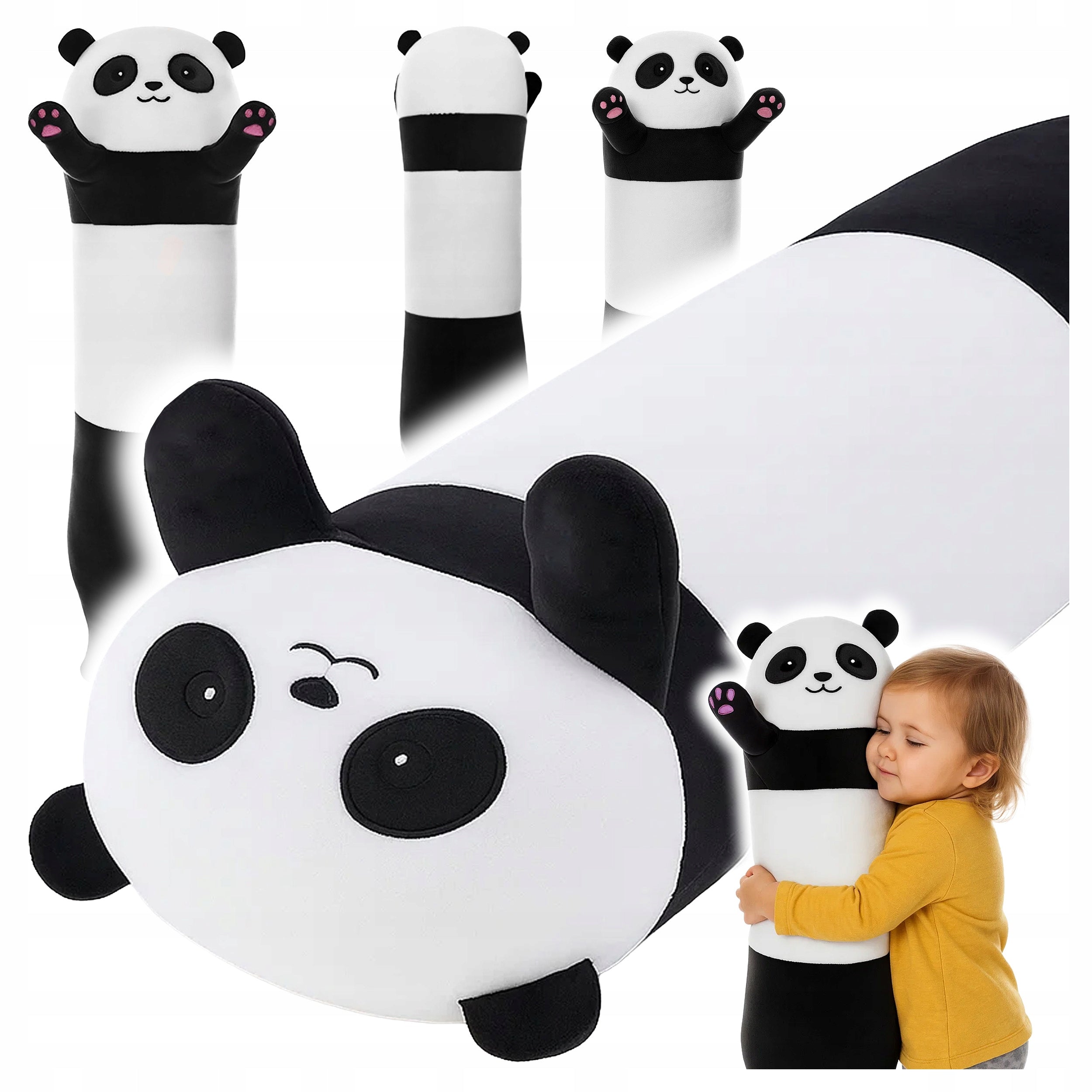 Plush Toy Panda 110cm Bear Long Soft Hugging Pillow Toy