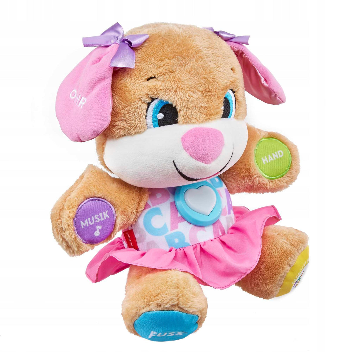 Plush Toy interactive Fisher-Price Dog with pink ears