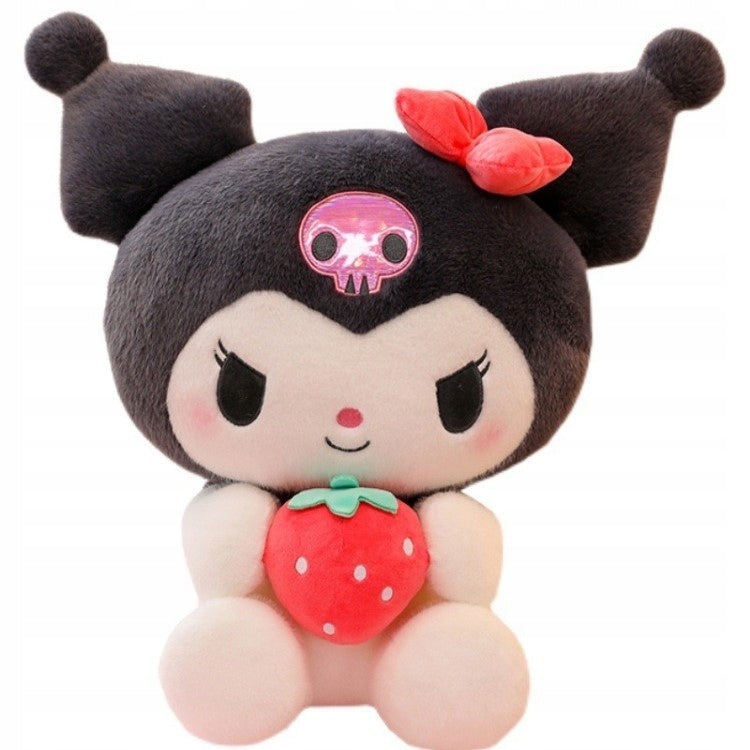 Plush Toy large Kuromi with strawberry 50 cm Manufacturer code 35570