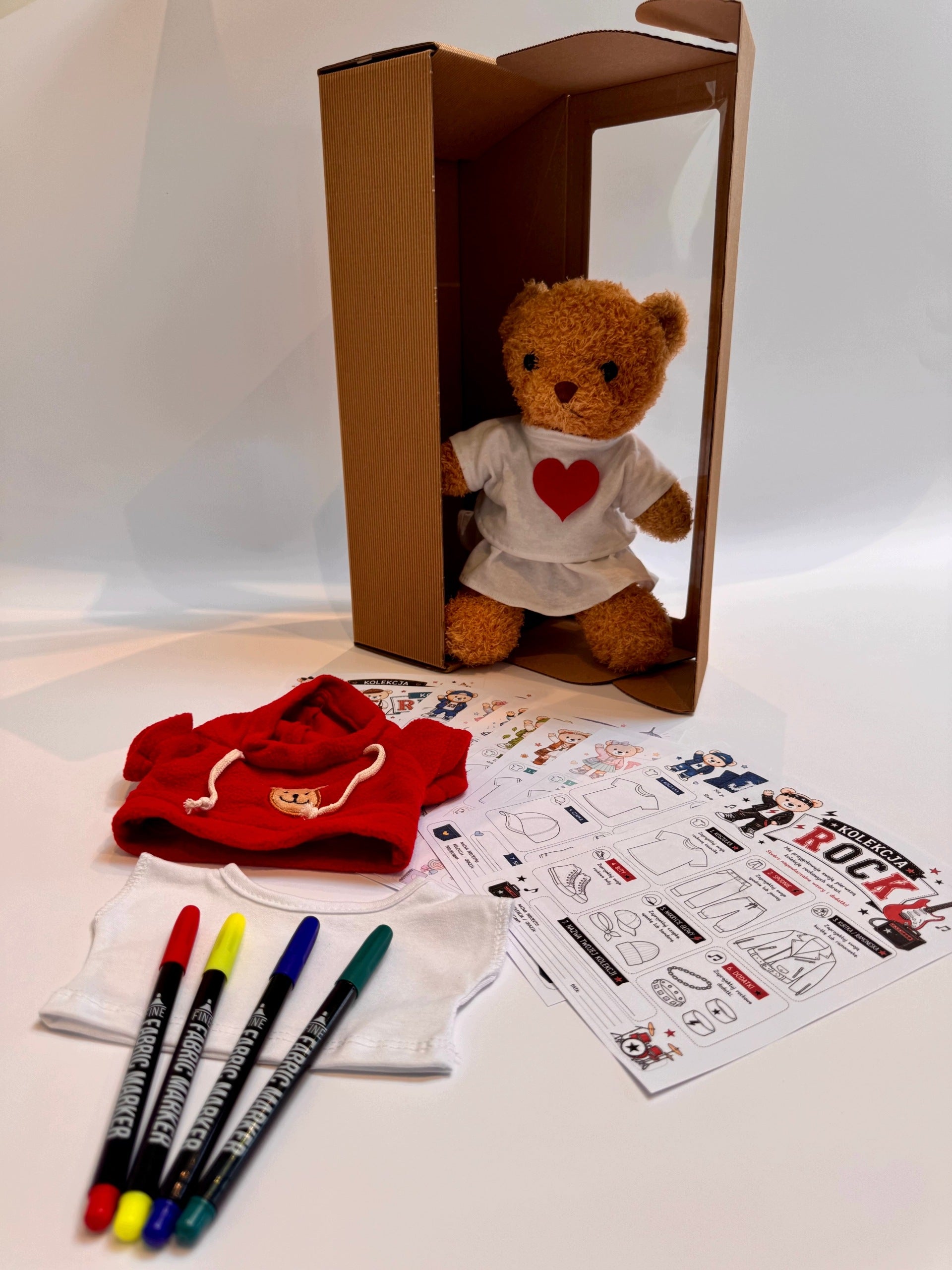 Plush bear 30 cm - creative set for children Manufacturer code K-MiS-D