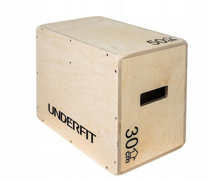 Plyometric box UNDERFIT wooden 50 x 40 x 30 cm Brand UNDERFIT