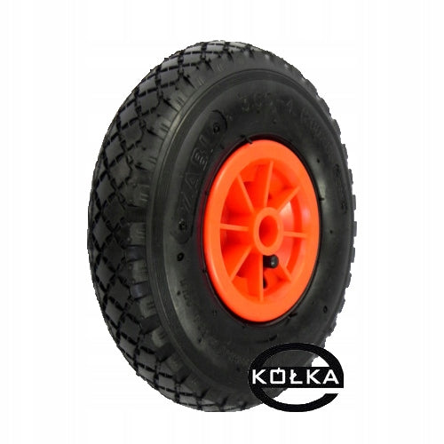 Pneumatic pumped wheel fi. 260 mm, plain bearing, ankle tire. Manufacturer code 2609