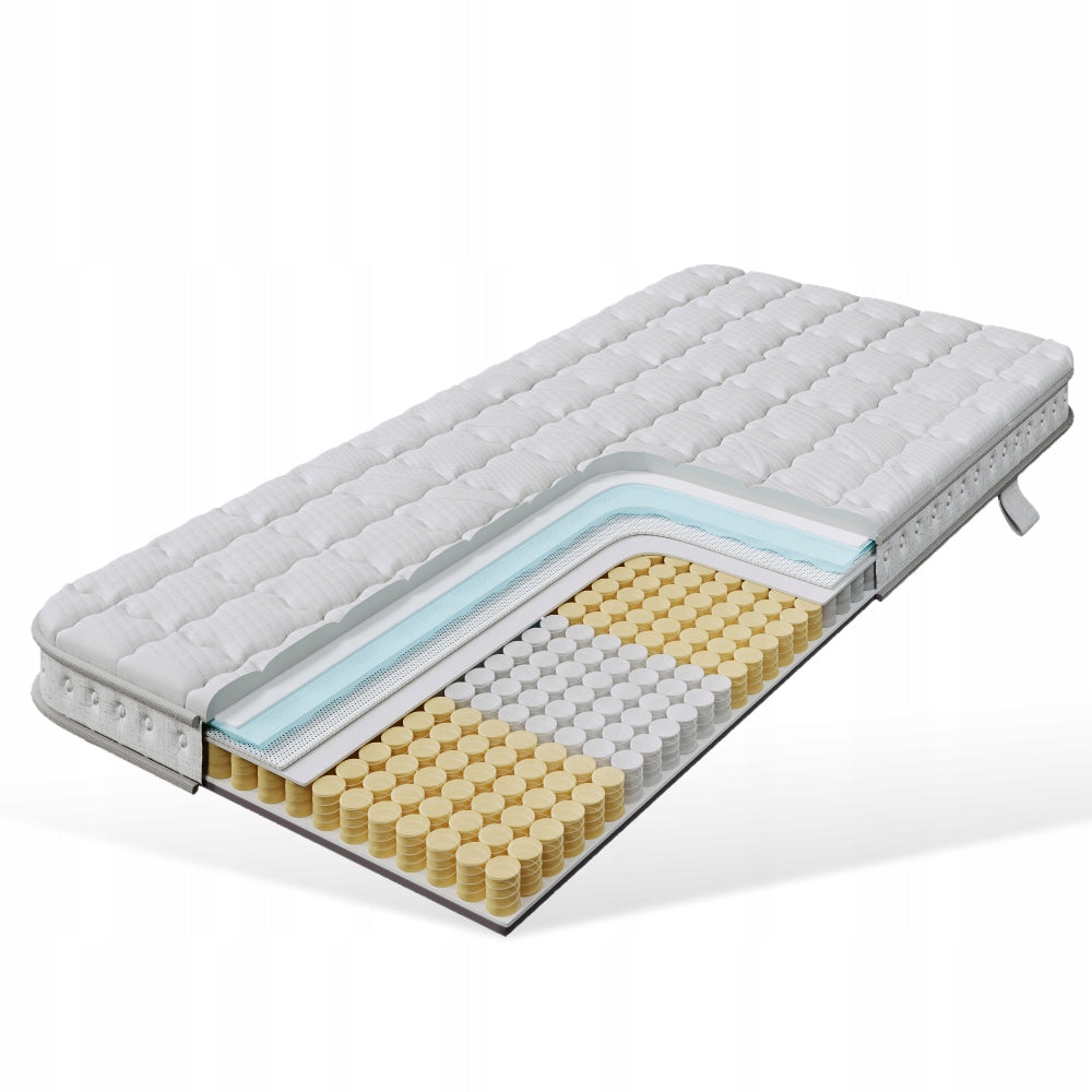 Pocket mattress 90x200 H3 mattress 7 zones Highly elastic foam Brand Arhatreya