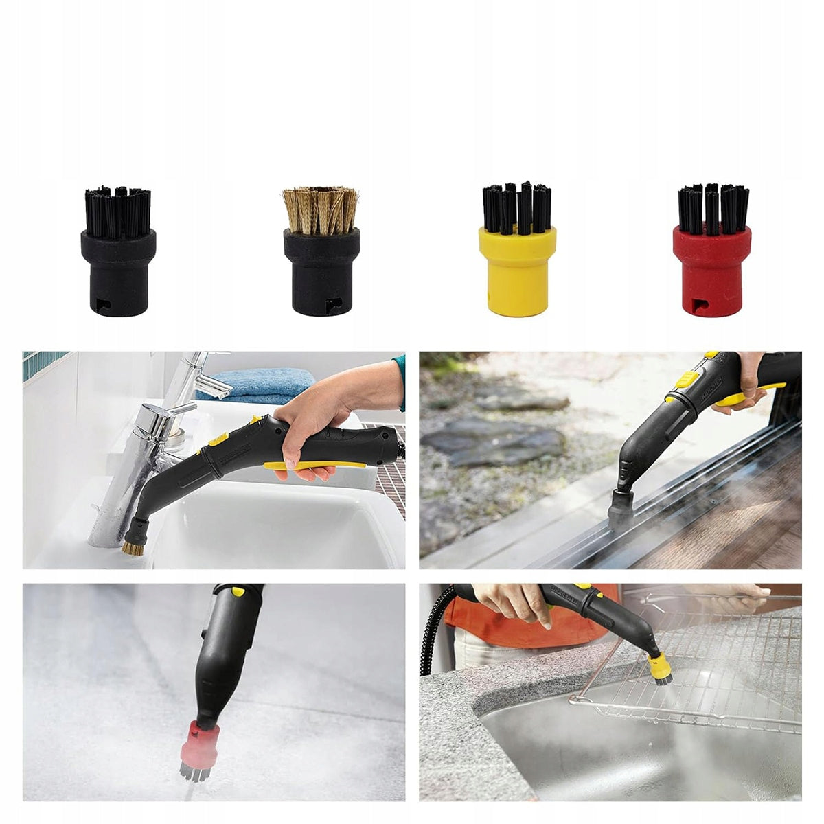 Point nozzle 4x STEAMER brush Extension for KARCHER SC 1 2 3 4 5 Brand no brand