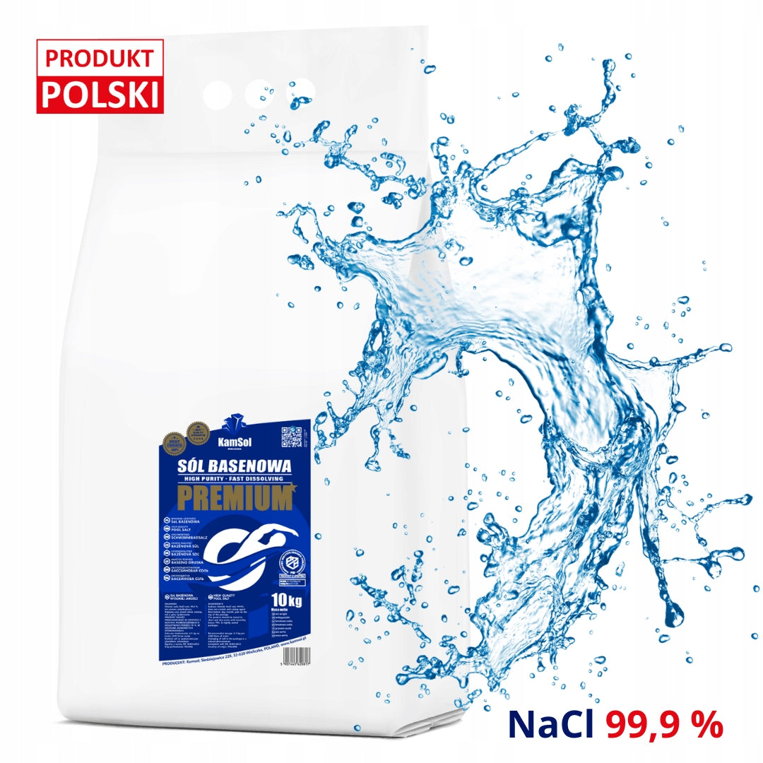 Poland Kamsol Premium pool salt for swimming pools and jacuzzi 99,9% NaCl!!! 10 kg