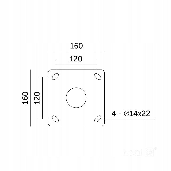 Pole Lighting Mast Folding for Lantern Street Lamps + Anchor 4m fi60 Product height 400 cm