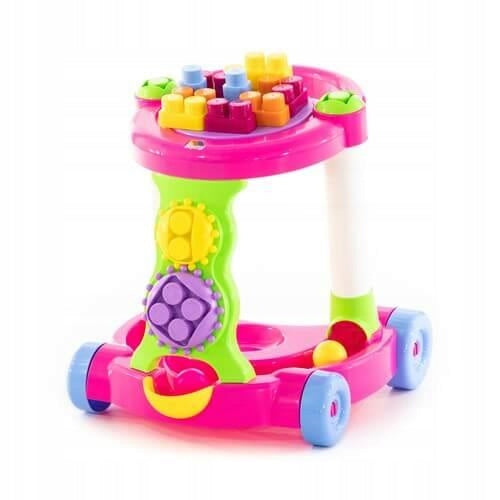 Polesie - Wader Ride-On Pusher with Blocks and Balls 13 ele Pink 58140 Color multicolor