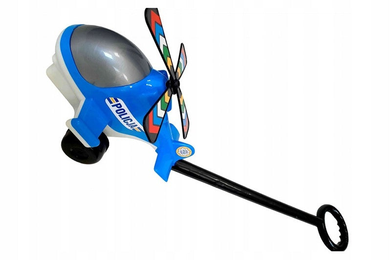 Police helicopter on stick Macyszyn Toys - propellers without batteries for 2 years Brand Macyszyn Toys