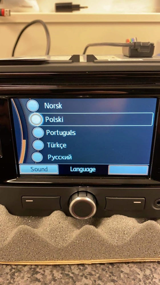 Polish menu and voiceover RNS310, Skoda Amundsen Seat Manufacturer code SPOLSZCZENIE RNS 310, Skoda Amundsen, Seat