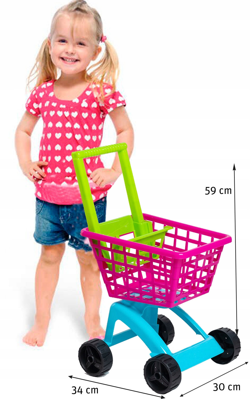 Polish pink Shopping trolley, Market sound EAN (GTIN) 5905191370732