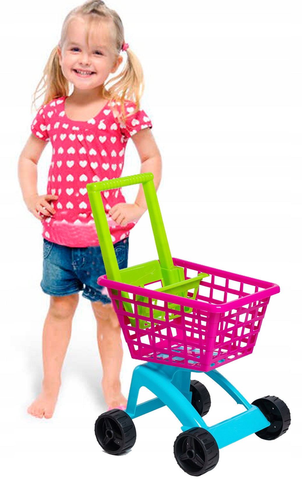 Polish pink Shopping trolley, Market sound