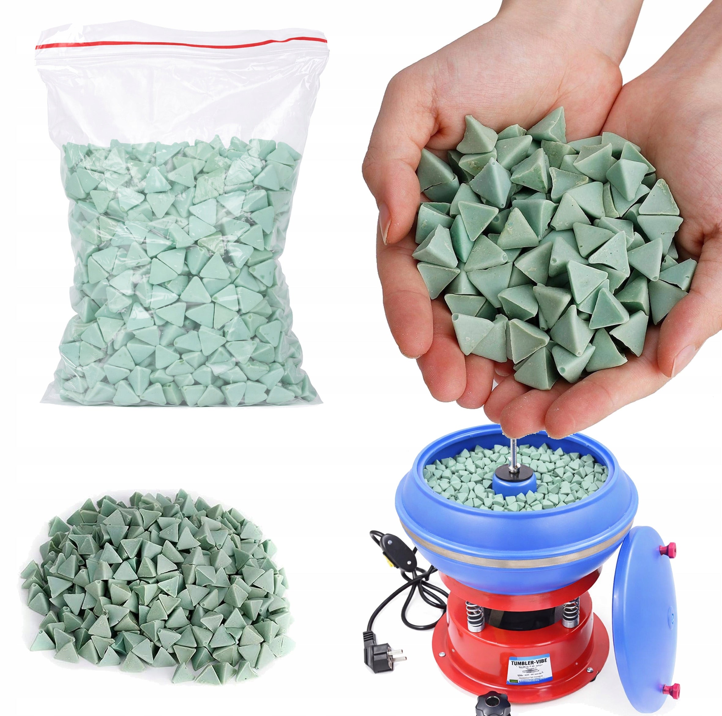 Polisher Stones Triangles For Grinding Polishing Tumbler Grinder