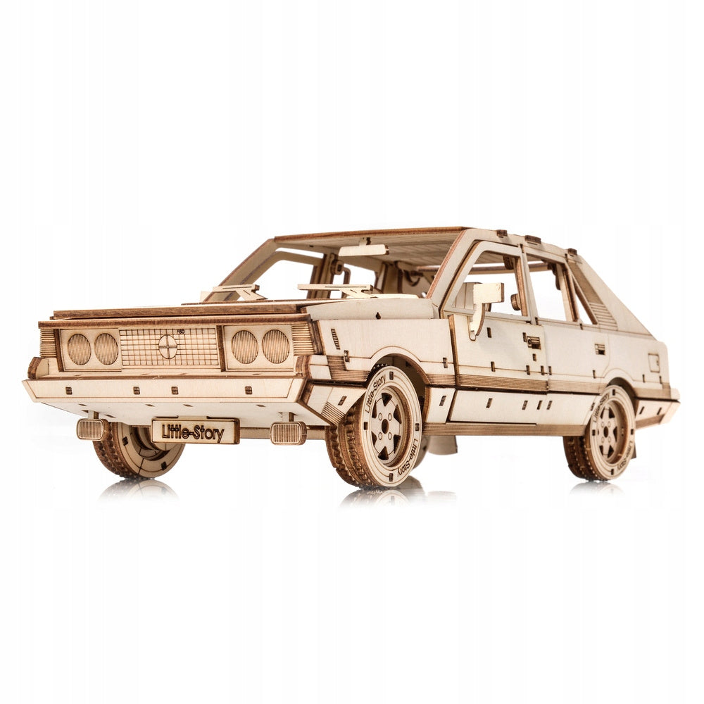 Polonaise Car Little Story Wooden Puzzle Model 3D FSO Poldek Borewicz Brand Little Story