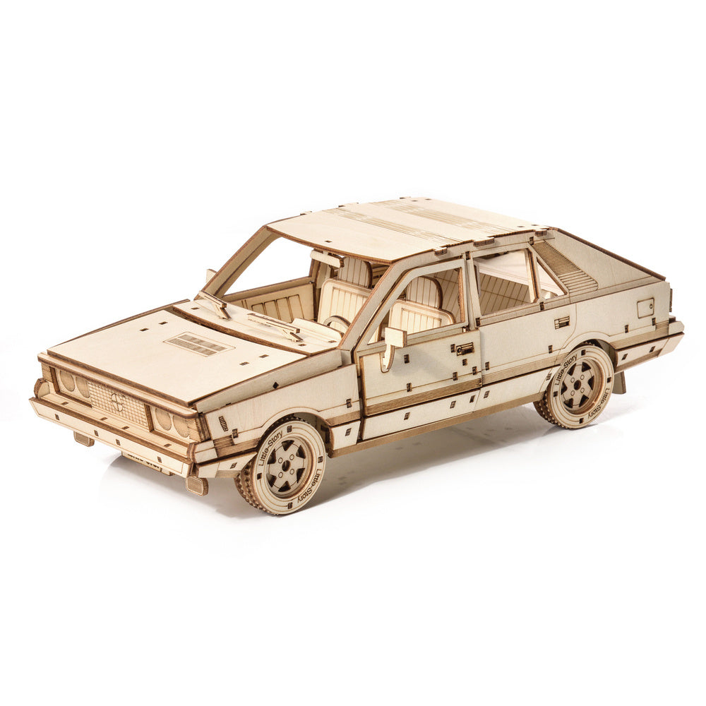 Polonaise Car Little Story Wooden Puzzle Model 3D FSO Poldek Borewicz