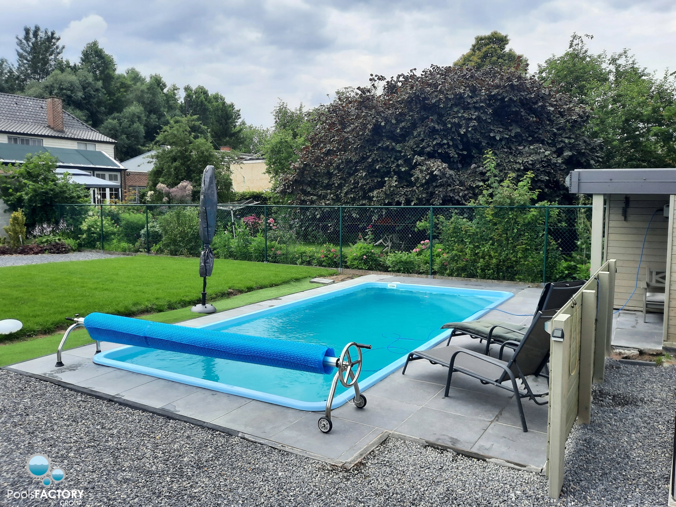 Polyester Laminate Garden Pool 7.0x3.2x1.55 Ready Digging Set Manufacturer code Kleo