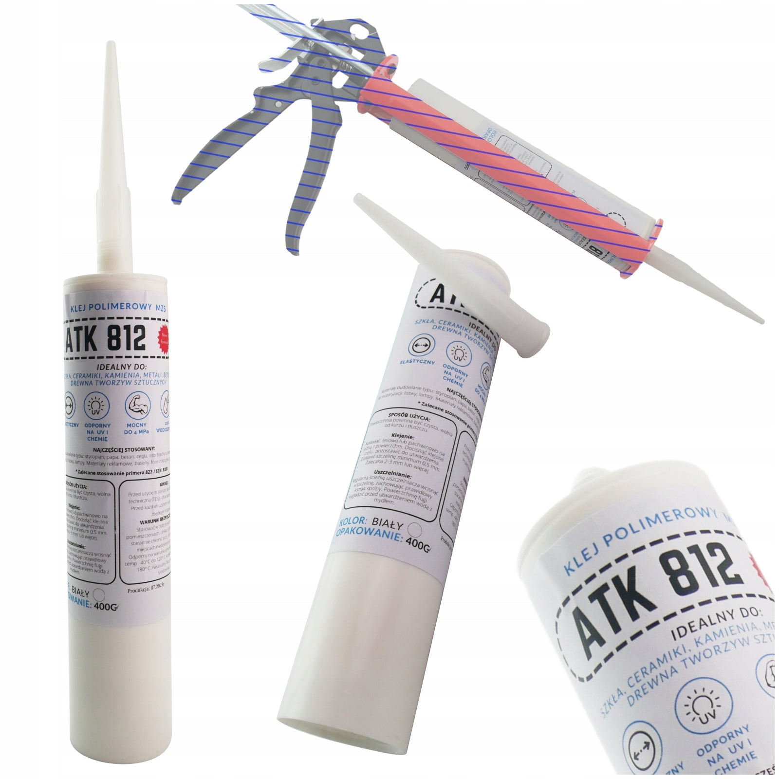 Polymer Adhesive For Wood Pool Ceramics 400g Wet PVC Dry Tube