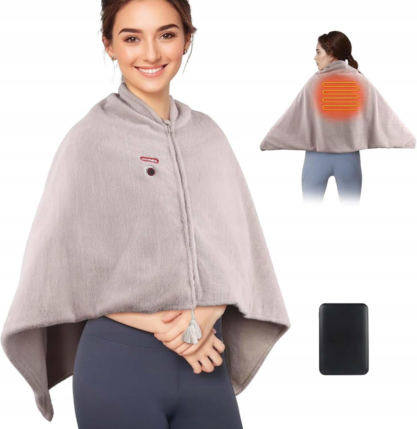 Poncho Heated Electric Heating Blanket Large Assumed USB Packaging status original