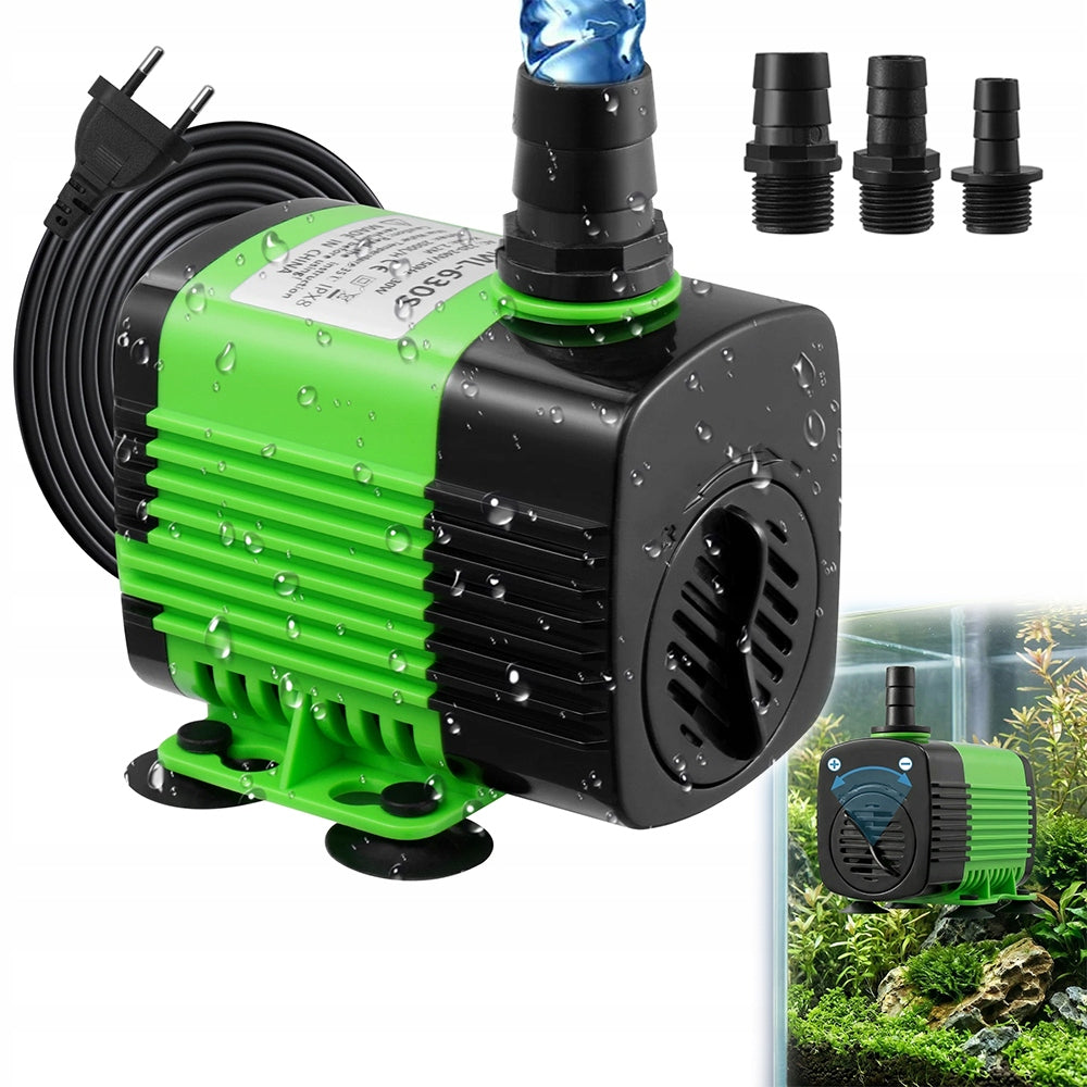 Pond pump Filter pump Water pump 20 W 1100 l/h With 3 nozzles Power 20 W