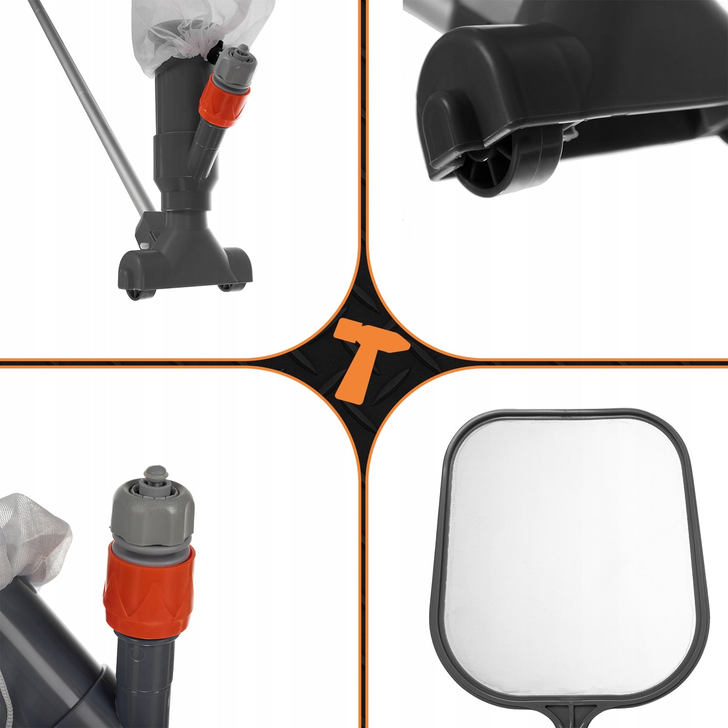Pool Bottom Cleaning Vacuum Cleaner Pool Mesh Stick for ponds Packaging status original