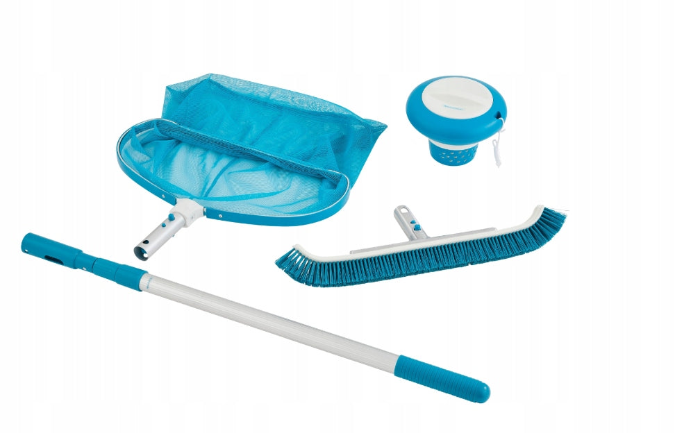 Pool Cleaning Kit DNA WALLS SET 3in1 with Dispenser Brush
