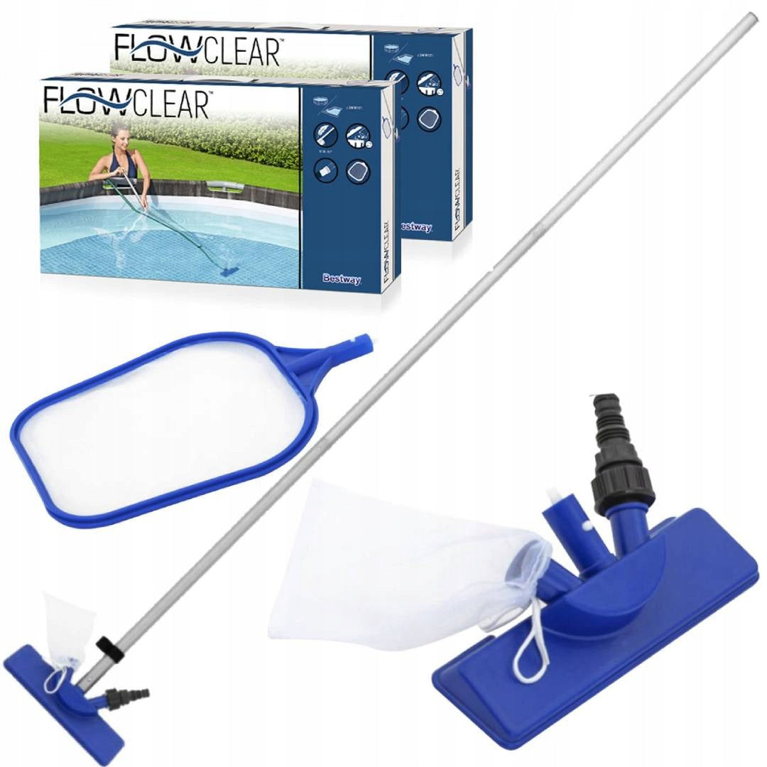 Pool Cleaning Kit, Vacuum Cleaner, Telescopic Pole and Mesh