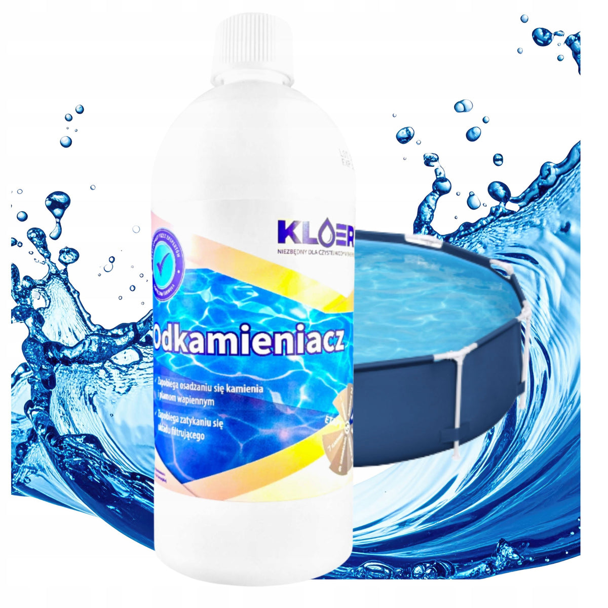 Pool Descaler Removes Sludge Stone 1L Liquid Cleaner KLOER