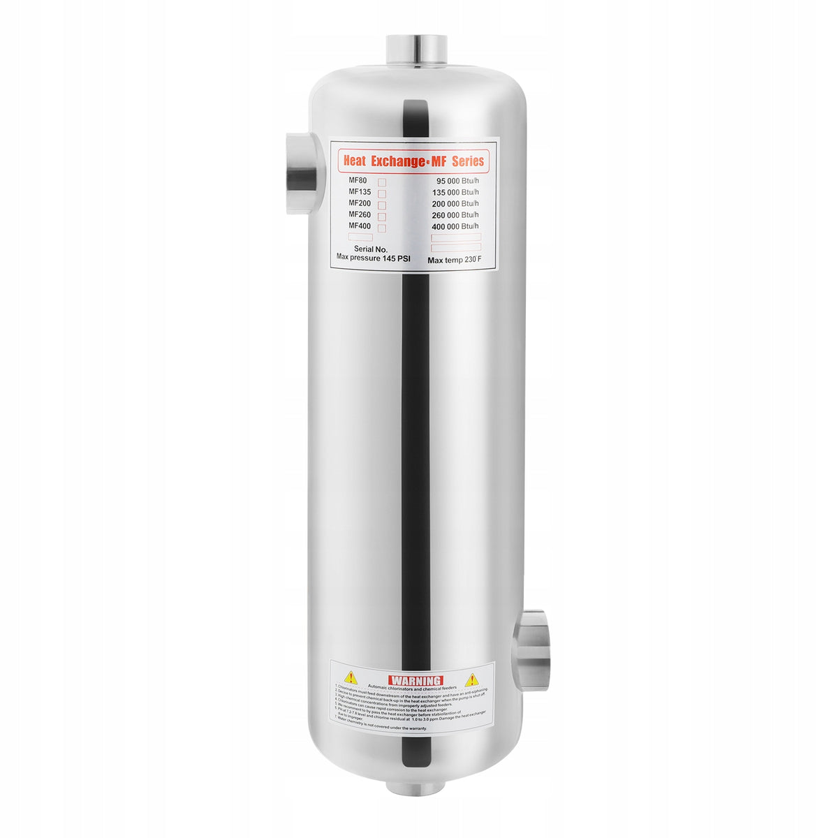 Pool Heater Swimming Pool Heat Exchanger 60kw 250m³ Pool Volume