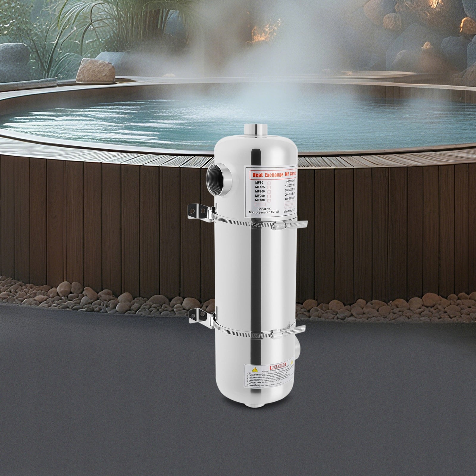 Pool Heater Swimming Pool Heat Exchanger 60kw for Pools Spas Bathtub Manufacturer code fdgbgf