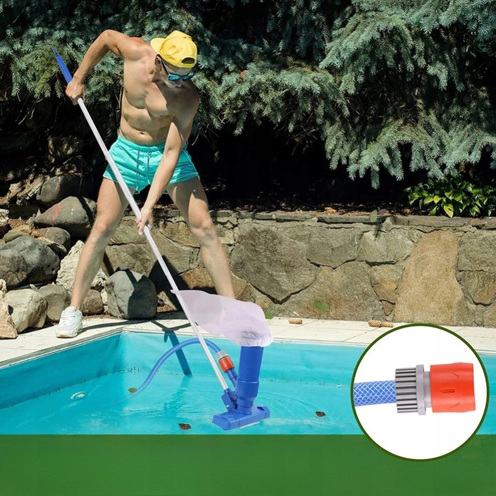 Pool Vacuum Cleaner Bottom Pool Cleaning Kit Mesh Stick Hand Washer Model SUMMER GARDEN