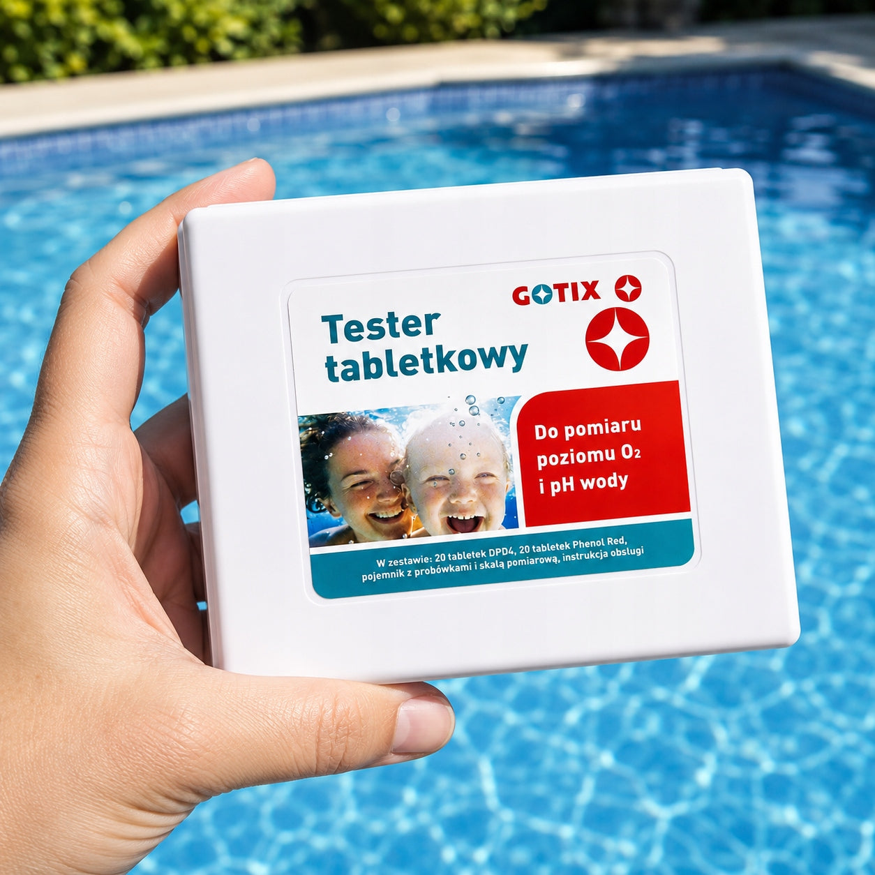Pool Water Tablet Tester pH and Oxygen Measurement in Pool and Jacuzzi SPA Packaging status original