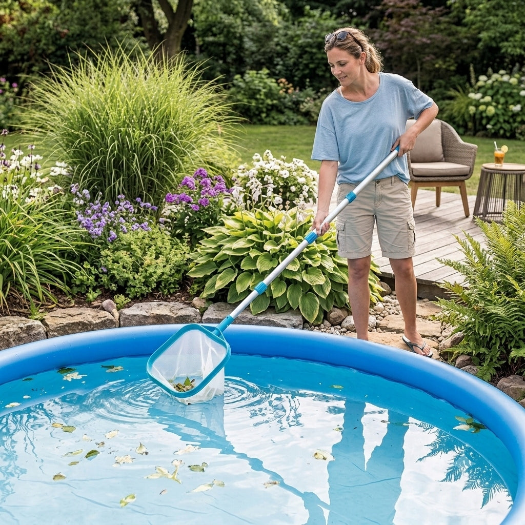 Pool landing net on the list with telescopic pole 239 cm Intex Manufacturer code 9805