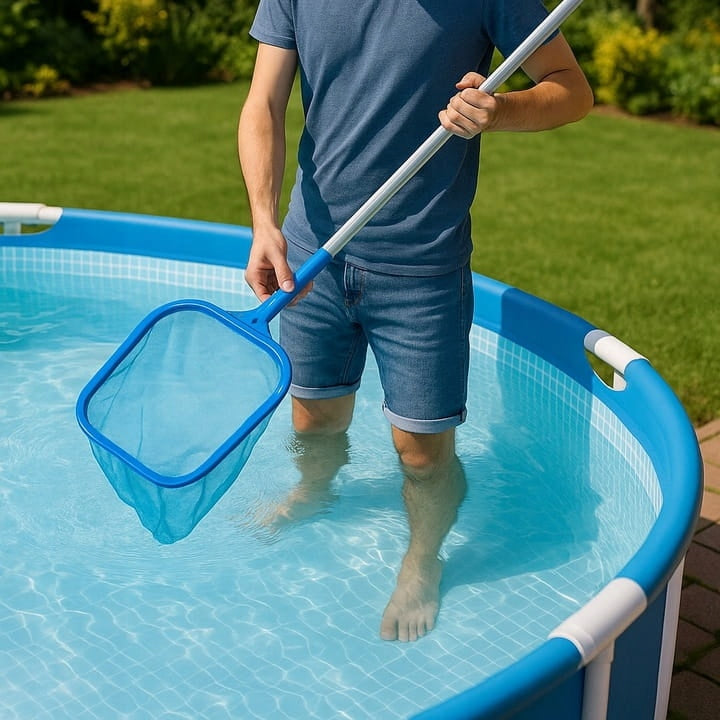 Pool net telescopic handle, pool net, for pool cleaning Manufacturer code 2173704