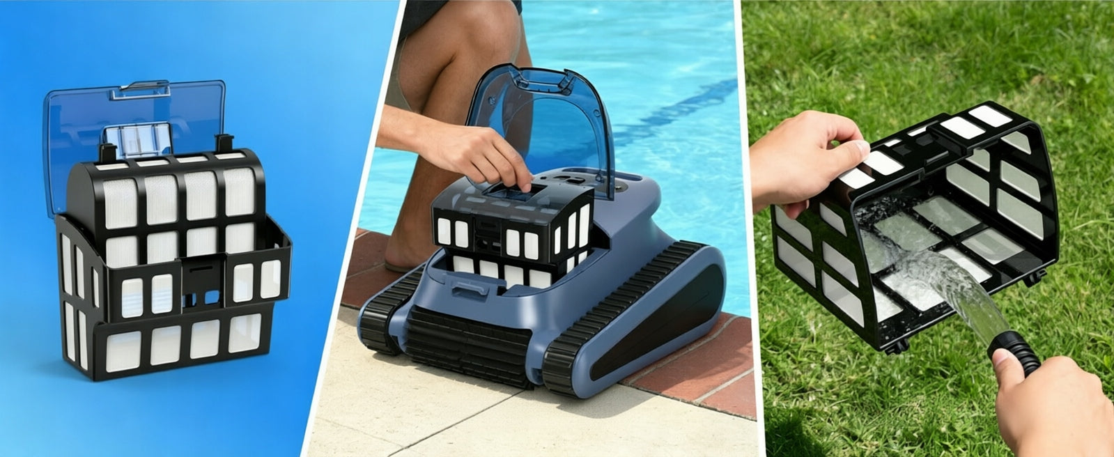 Pool robot 7800mA SAT30-PRO 180W APP 200m² h wireless Customs tariff code 85081100