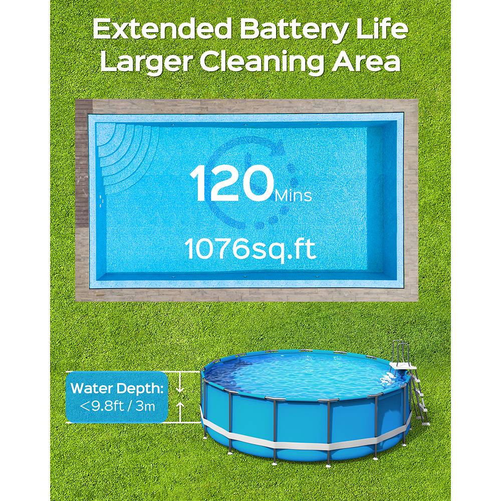 Pool robot WYBOT A1 cordless vacuum cleaner filtration 33W Power 33 W