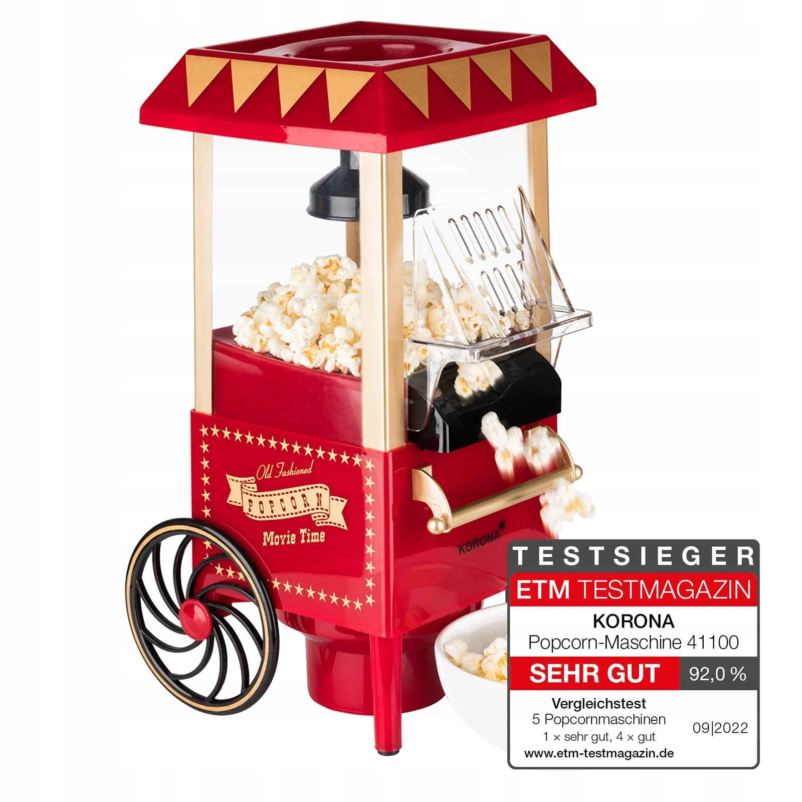 Popcorn machine KORONA 41100 red 1200 W